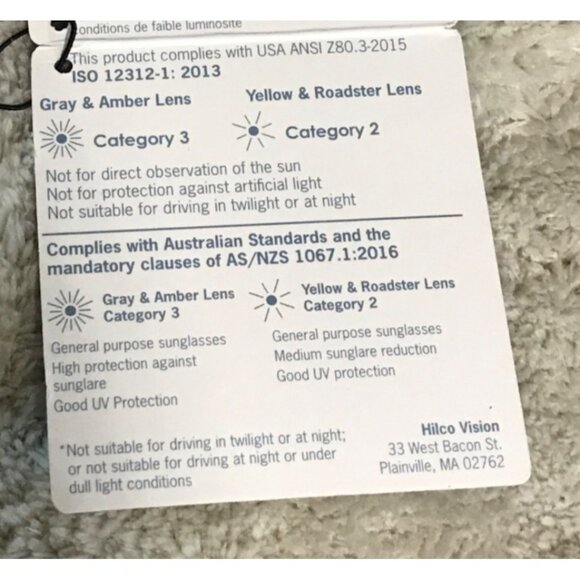 Jonathan Paul Fitovers Polarvue Sunglasses Gray & Amber Polycarbonate Lenses - Picture 10 of 11